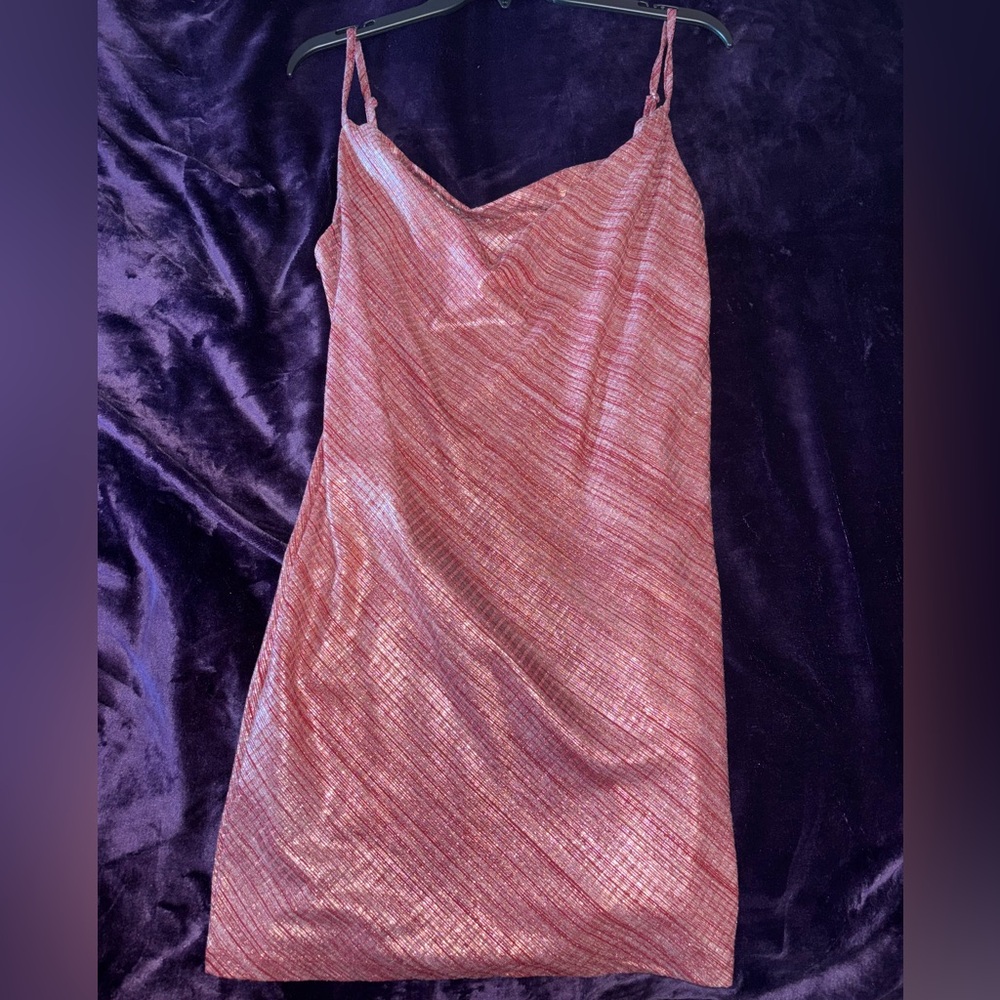Forever 21 Metallic Pink Dress